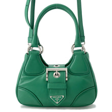 将图像加载到图库查看器中,PRADA Re-Edition 2002 Moon 2wayShoulder Green1BA381 Padded Nappa Leather