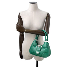 将图像加载到图库查看器中,PRADA Re-Edition 2002 Moon 2wayShoulder Green1BA381 Padded Nappa Leather