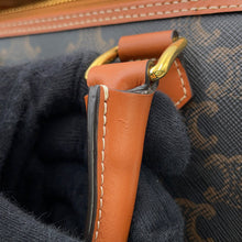 将图像加载到图库查看器中,CELINE Triomphe 2way Small Boston Bag Tan197582 PVC Leather