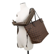 将图像加载到图库查看器中,LOUIS VUITTON Neverfull CeriseN40599 Damier Ebene Canvas Size MM