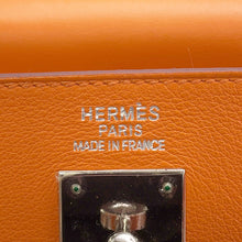将图像加载到图库查看器中,HERMES Kelly Retourne Orange Swift Leather Size 35