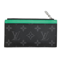 Load image into Gallery viewer, LOUIS VUITTON Coin Card Holder Japan Limited Edition BambooGreenM25844 Monogram Eclipse