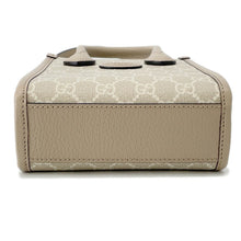 将图像加载到图库查看器中,GUCCI Interlocking G GG Supreme 2-way Mini Tote Beige671623 Leather PVC