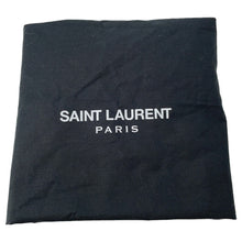 将图像加载到图库查看器中,SAINT LAURENT PARIS Classic Hunter Backpack Black/White326865 Canvas Leather