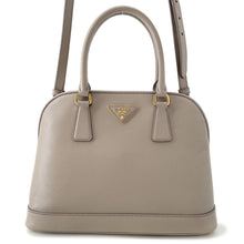 将图像加载到图库查看器中,PRADA 2way Handbag GreigeBN2567 Saffiano LeatherLeather