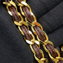 将图像加载到图库查看器中,CHANEL Tassel ChainShoulder Bag Brown Lambskin