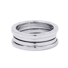 将图像加载到图库查看器中,BVLGARI B.Zero1 Ring 2 bands Size 60/#20346583 18K White Gold