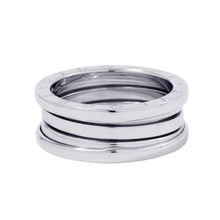 将图像加载到图库查看器中,BVLGARI B.Zero1 Ring 2 bands Size 60/#20346583 18K White Gold