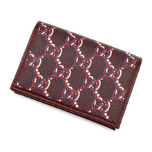 将图像加载到图库查看器中,GUCCI GG Shadow Card Case Red795044 PVCCanvas/Leather