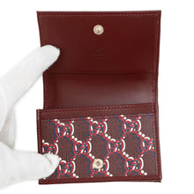 将图像加载到图库查看器中,GUCCI GG Shadow Card Case Red795044 PVCCanvas/Leather