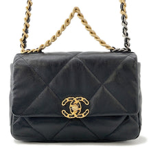 将图像加载到图库查看器中,CHANEL CHANEL19 ChainShoulder Bag BlackAS1160 Lambskin