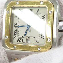 将图像加载到图库查看器中,CARTIER Santos Galve LM H41mm×W29mm Stainless Steel YG Silver DialW20011C4