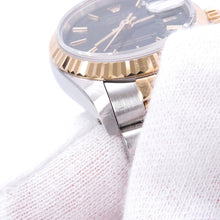 Load image into Gallery viewer, ROLEX Datejust W26mm Stainless Steel K18YG Black Dial69173