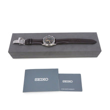 将图像加载到图库查看器中,SEIKO Prospex Alpinist W39.5mm Stainless Steel Leather Green DialSBEJ005