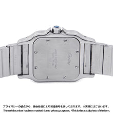 将图像加载到图库查看器中,CARTIER Santos Garbe LM H41mm×W29mm Stainless Steel Ivory DialW20025D6