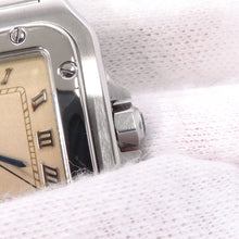 将图像加载到图库查看器中,CARTIER Santos Garbe LM H41mm×W29mm Stainless Steel Ivory DialW20025D6