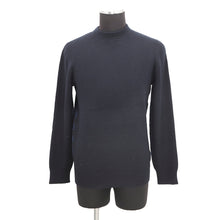 将图像加载到图库查看器中,LOUIS VUITTON Half and Half Monogram Sweater Size S Navy Cashmere99% Wool 1%