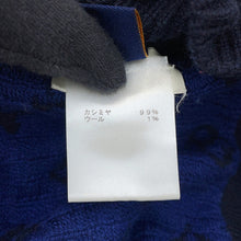 将图像加载到图库查看器中,LOUIS VUITTON Half and Half Monogram Sweater Size S Navy Cashmere99% Wool 1%