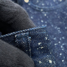 Load image into Gallery viewer, LOUIS VUITTON Galaxy Denim Pants Size 28 Navy Cotton100% Leather