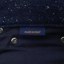 Load image into Gallery viewer, LOUIS VUITTON Galaxy Denim Pants Size 28 Navy Cotton100% Leather