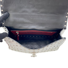 Load image into Gallery viewer, Valentino Garavani Rock Studded Spike 2-Way Shoulder Bag SilverRW2B0122NPL Leather