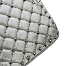 Load image into Gallery viewer, Valentino Garavani Rock Studded Spike 2-Way Shoulder Bag SilverRW2B0122NPL Leather