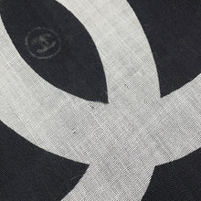 将图像加载到图库查看器中,CHANEL CC Logo Stole Black/WhiteAAA969 Cashmere80% Silk20%