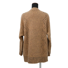 Load image into Gallery viewer, CHANEL cardigan Size 38 BrownP72908 Wool74% Cashmere20% Silk5% Nylon1% Rhinestone