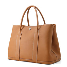 将图像加载到图库查看器中,HERMES Garden Party Gold Negonda Leather Size PM