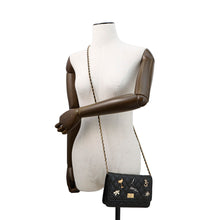 Load image into Gallery viewer, CHANEL 2.55 Chain Wallet Embroidery BlackA80834 Lambskin