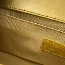 Load image into Gallery viewer, CHANEL Boy Chanel GoldA67086 Embossed Leather Size 25