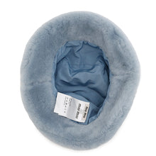 Load image into Gallery viewer, MIUMIU Brushed bucket hat Size S Light Blue5HC196 Polyester57% Acetate43%