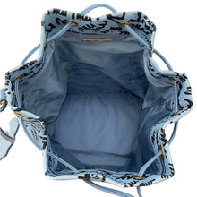 Load image into Gallery viewer, MIUMIU Drawstring Bag Blue/Black5RM008 Canvas