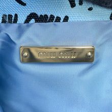 Load image into Gallery viewer, MIUMIU Drawstring Bag Blue/Black5RM008 Canvas