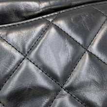 将图像加载到图库查看器中,CHANEL Deauville 2WAYTote Bag Black Leather Size Large