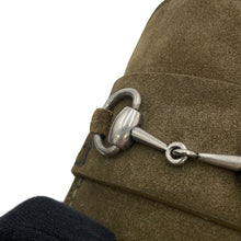 将图像加载到图库查看器中,GUCCI Horsebit loafers Olive Green 782672 suede Size 9