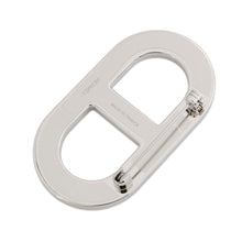 将图像加载到图库查看器中,HERMES Chaine d'Ancre Brooch Orange minyan Epsom Metal