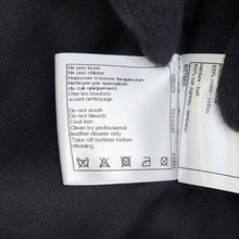 Load image into Gallery viewer, CHANEL Tweed Coat Size 38 BlackP57222 Acryl35% Polyester23% Nylon20% Cotton11% Wool 8% Rayon3% Leather