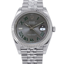Load image into Gallery viewer, ROLEX Datejust W41mm Stainless Steel K18WG Slate Dial126334
