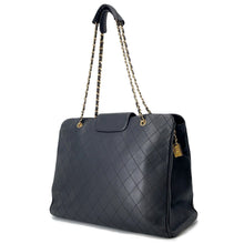 Load image into Gallery viewer, CHANEL Bicolore Supermodel Bag Chain Tote Black Leather