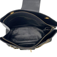 Load image into Gallery viewer, CHANEL Bicolore Supermodel Bag Chain Tote Black Leather