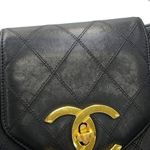 Load image into Gallery viewer, CHANEL Bicolore Supermodel Bag Chain Tote Black Leather