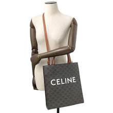 Load image into Gallery viewer, CELINE Triomphe Vertical Hippo Tan191542 PVC Leather Size Small
