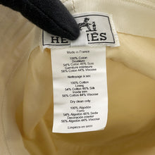 Load image into Gallery viewer, HERMES Jean Sunshine Bucket Hat Size 56 Ivory Cotton100%