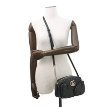 Load image into Gallery viewer, GUCCI GG Marmont Small Shoulder Bag Black798715 Calf Leather Size Small