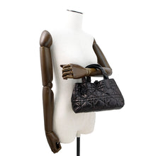 Load image into Gallery viewer, Dior To Jules Macrocannage BlackM2822SNIO Crinkled Calf Leather Size Small