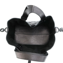 Load image into Gallery viewer, Dior To Jules Macrocannage BlackM2822SNIO Crinkled Calf Leather Size Small