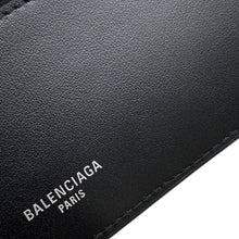 将图像加载到图库查看器中,BALENCIAGA Passport Bifold Wallet Long Clothes Black/Bordeaux787777 Leather/Paper