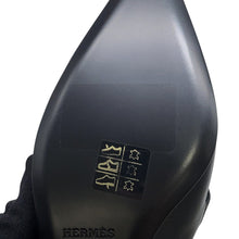 将图像加载到图库查看器中,HERMES Kelly ballet shoes Black Leather Size 37H