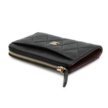 Load image into Gallery viewer, CHANEL Matelasse CC Logo Fragment Card Case BlackAP3179 Caviar Leather